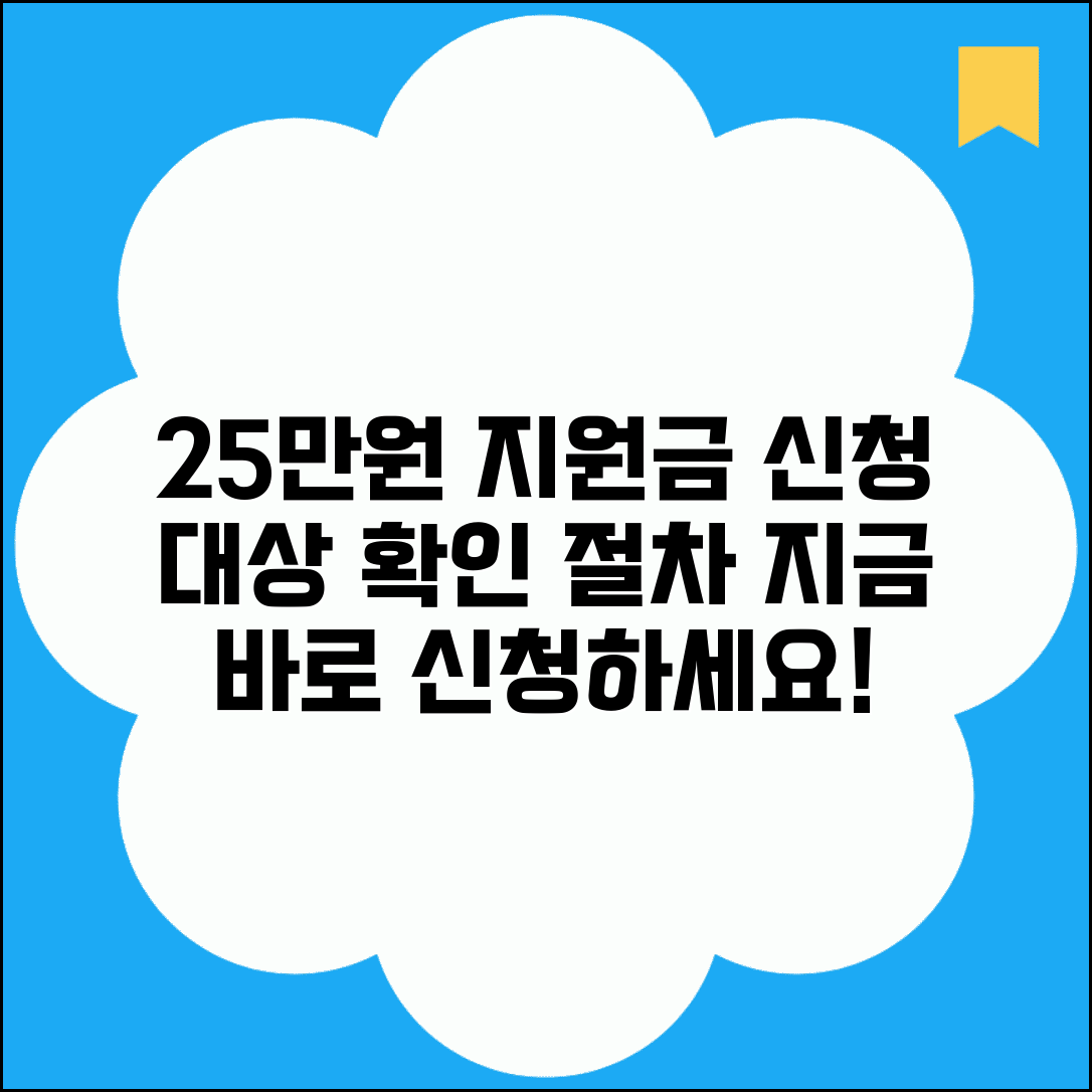 지원금 25만원 신청방법 | 민생회복지원금 대상자 확인과 신청 절차