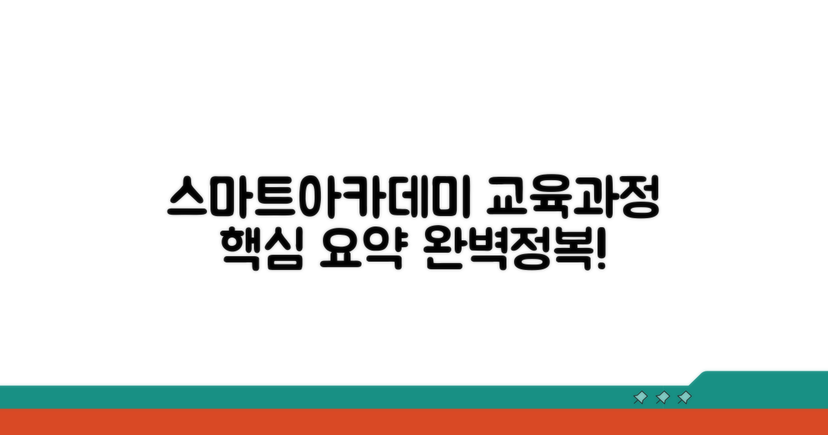 스마트아카데미 교육 과정 핵심 요약