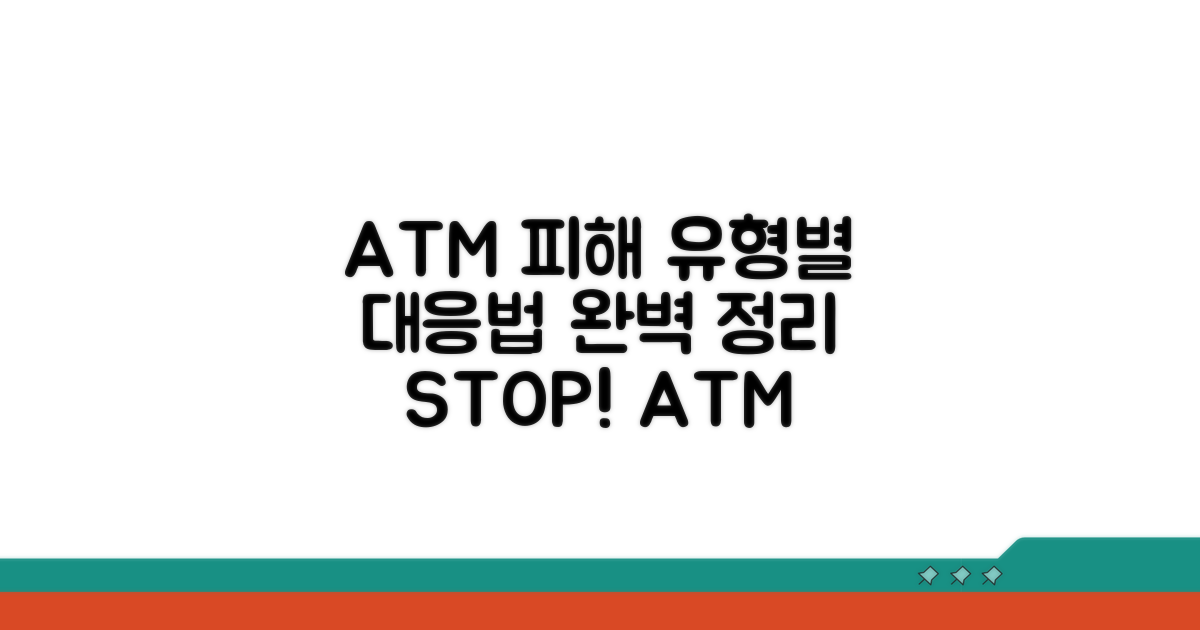 ATM 피해 유형별 대응법 완벽 정리