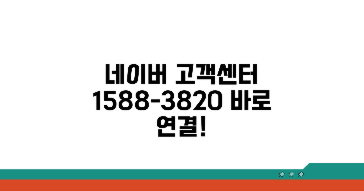 1588-3820 네이버 고객센터 연결 방법