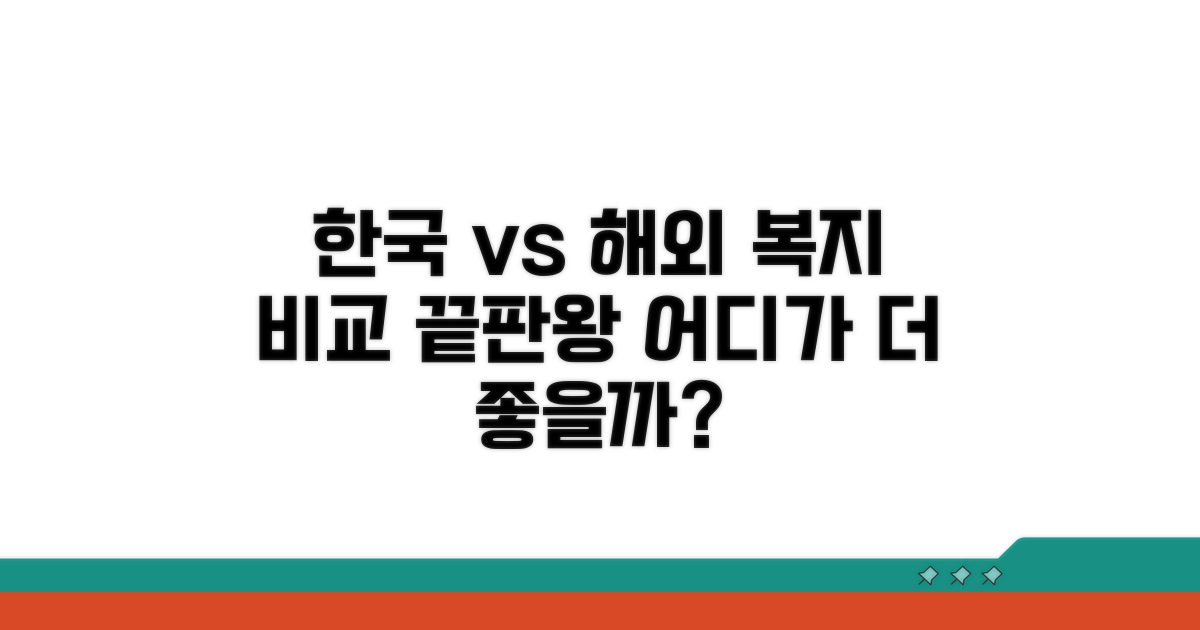 한국과 해외 복지제도 비교 분석