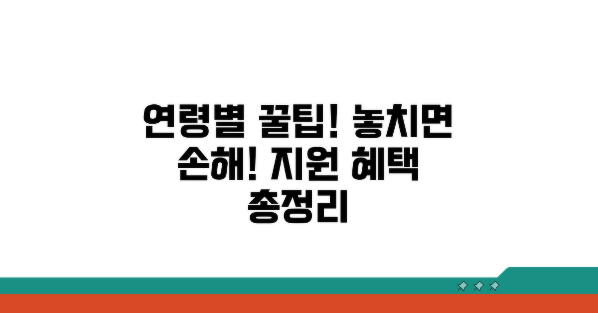 연령별 지원 혜택 상세 알아보기