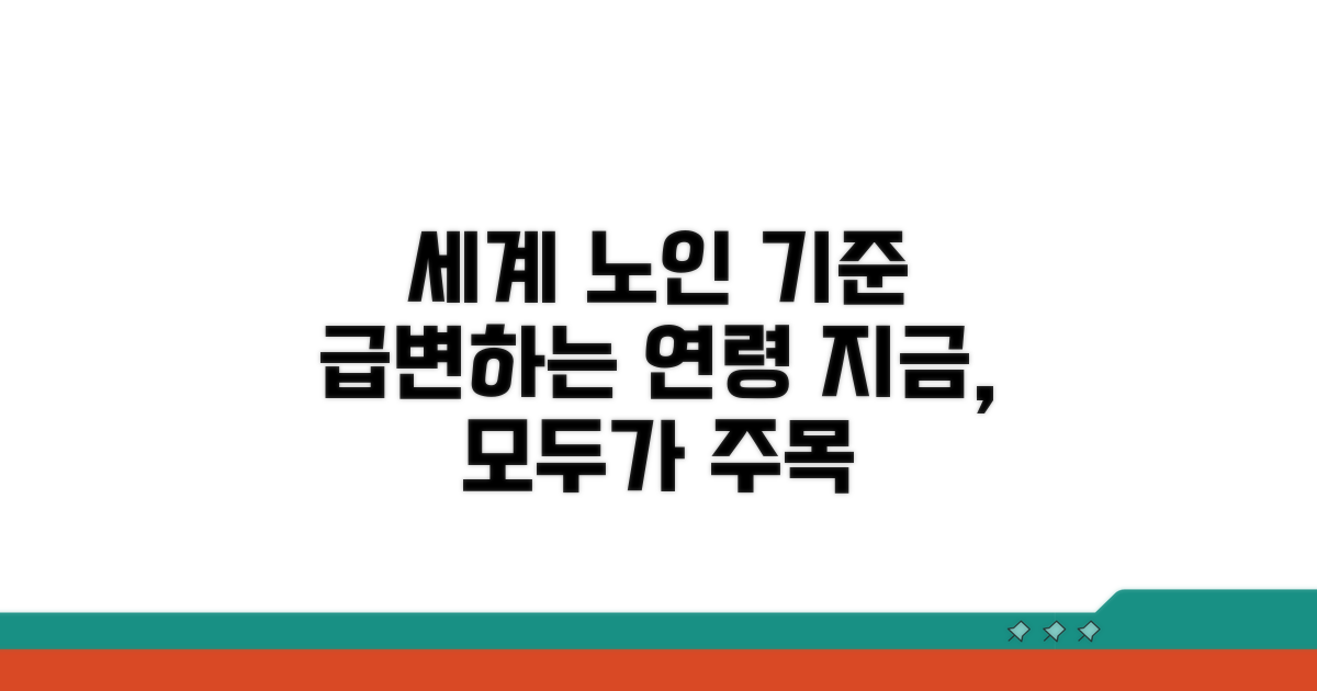 노인 연령 기준, 세계는 지금