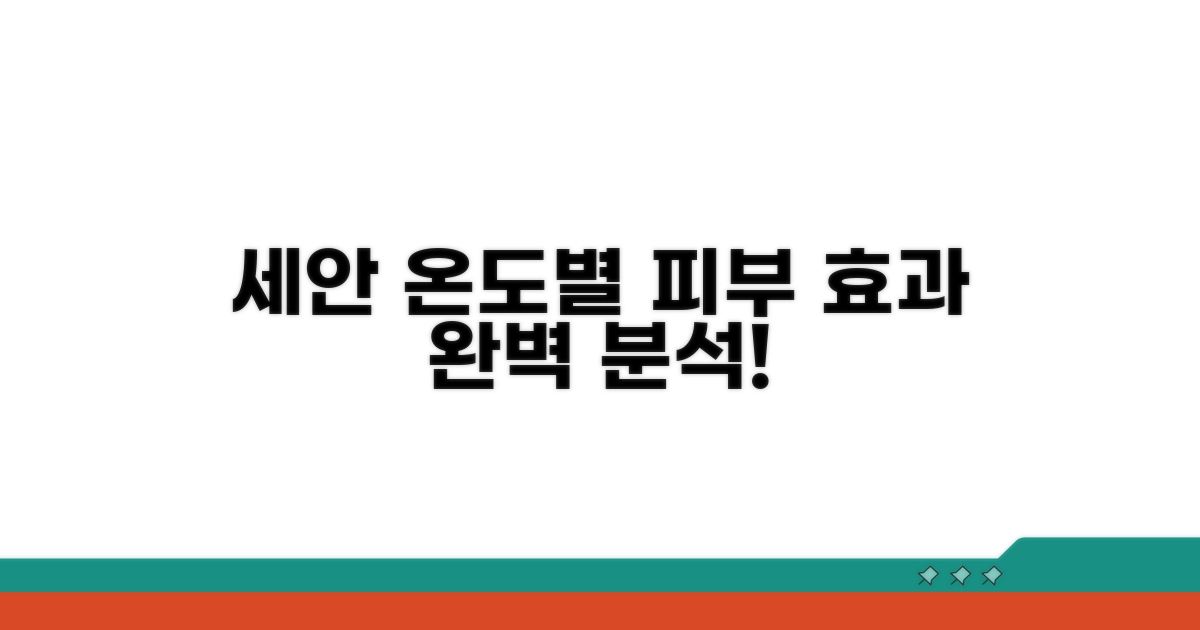 세안 온도별 피부 효과 완벽 분석