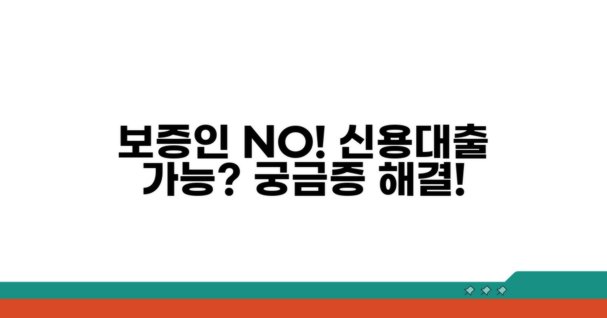 신용대출, 보증인 없이 받을까?