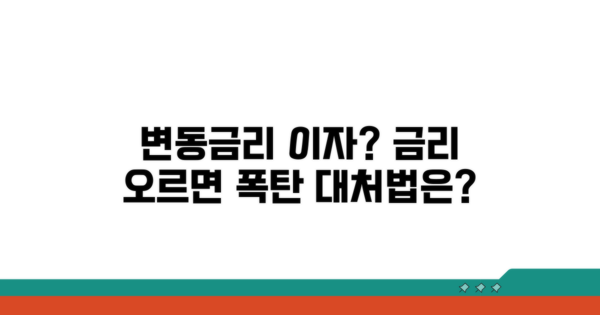 변동금리 대출, 금리 인상 시 이자도 오르나요?