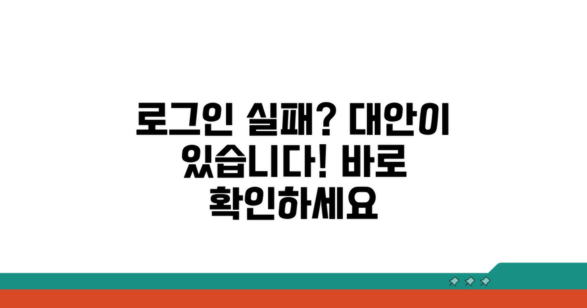 로그인 실패 시 대안 모색