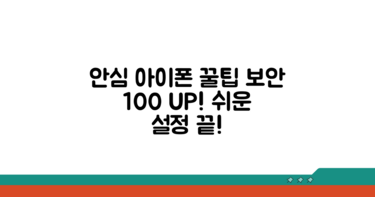 안전한 아이폰 사용 환경 만들기