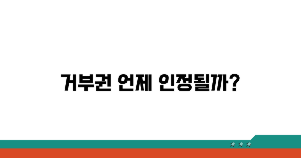 거부권 행사, 어떤 경우에 인정될까