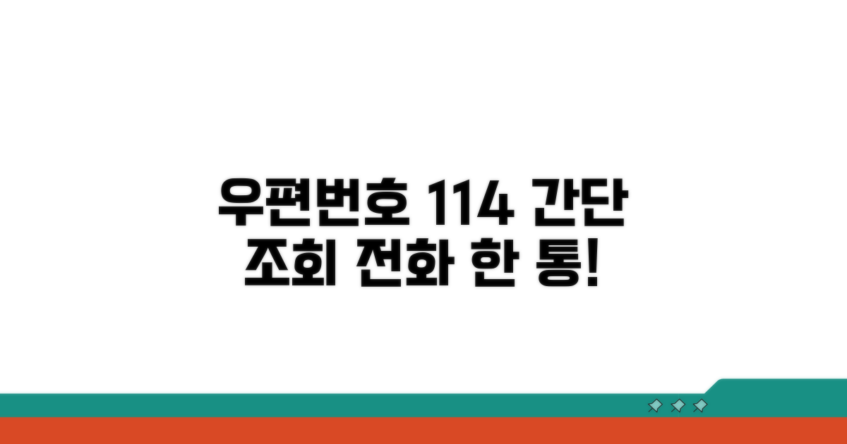 전화로 우편번호 114 조회하기