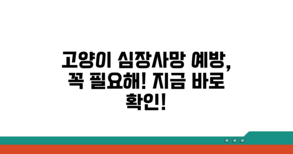 고양이 심장사 예방, 왜 필요할까요?