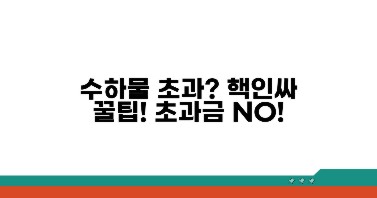 수하물 무게 초과 시 대처 방법 팁