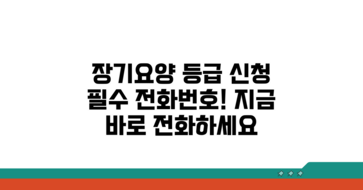 장기요양 등급 신청 전화번호