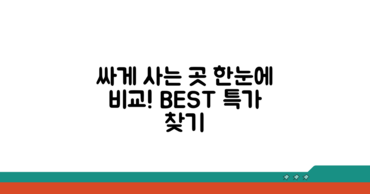 할인 구매처 한눈에 비교하기