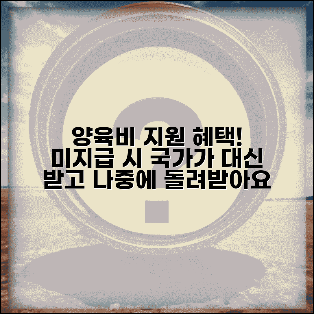 양육비 선지급 국가 지원 | 미지급 양육비 국가 대신 지급하고 후에 추심하는 제도