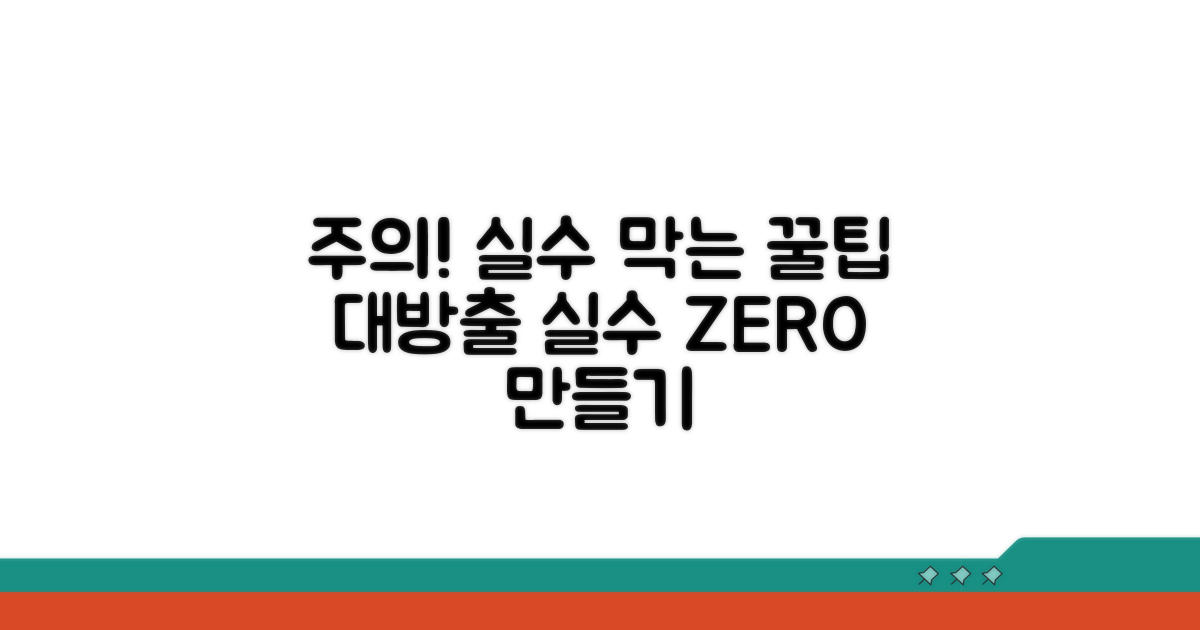 주의할 점과 오류 방지 팁