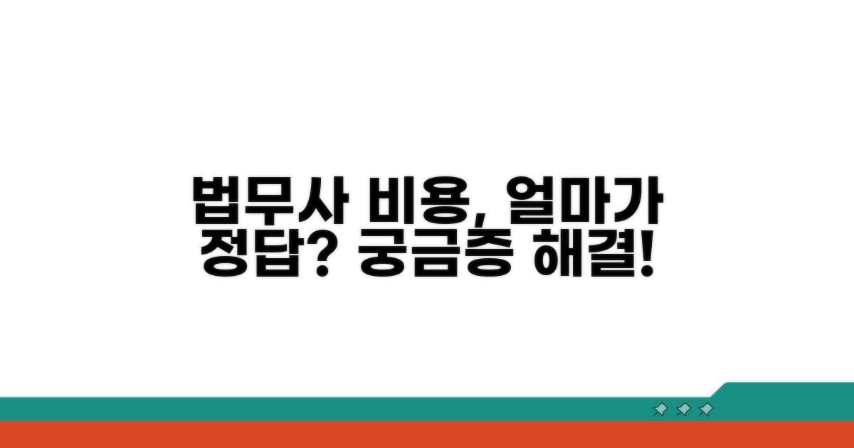 전문 법무사 비용, 얼마가 적당할까?