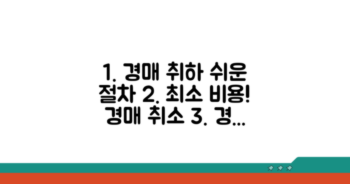 경매취하 신청 절차 완벽 분석