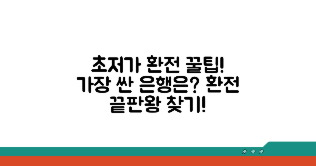 가장 싸게 환전하는 은행 찾기