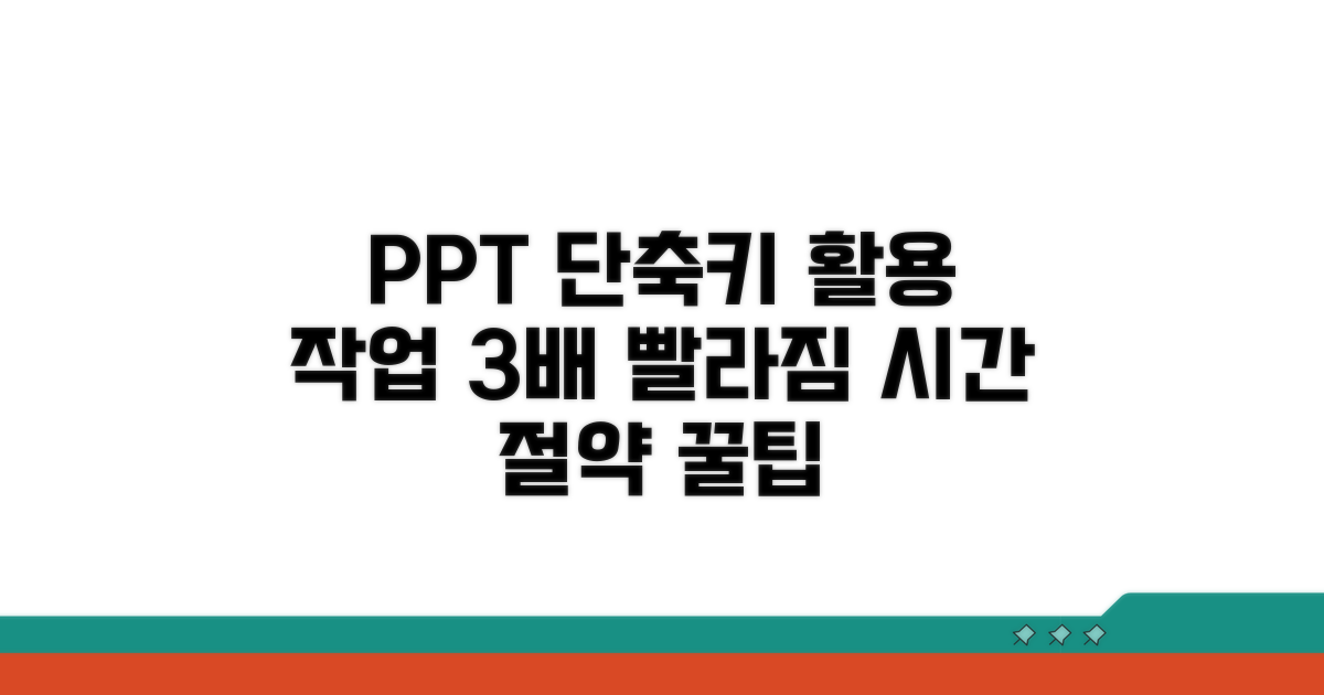 단축키 활용, PPT 작업 시간 3배 단축