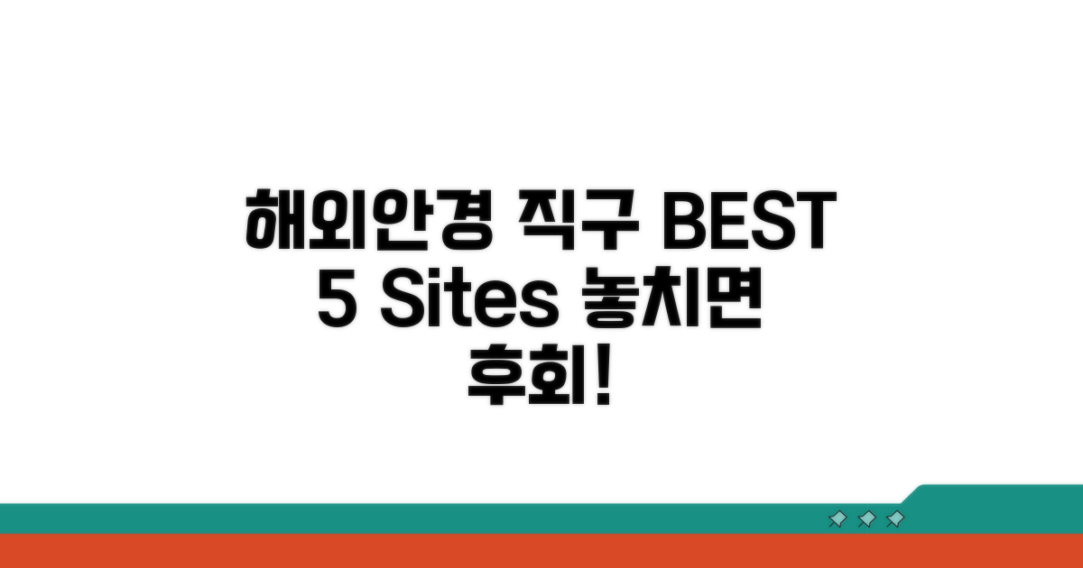 해외 안경 직구 사이트 추천 BEST 5