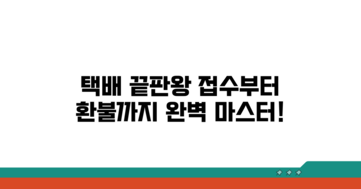 택배 접수부터 환불까지 한눈에
