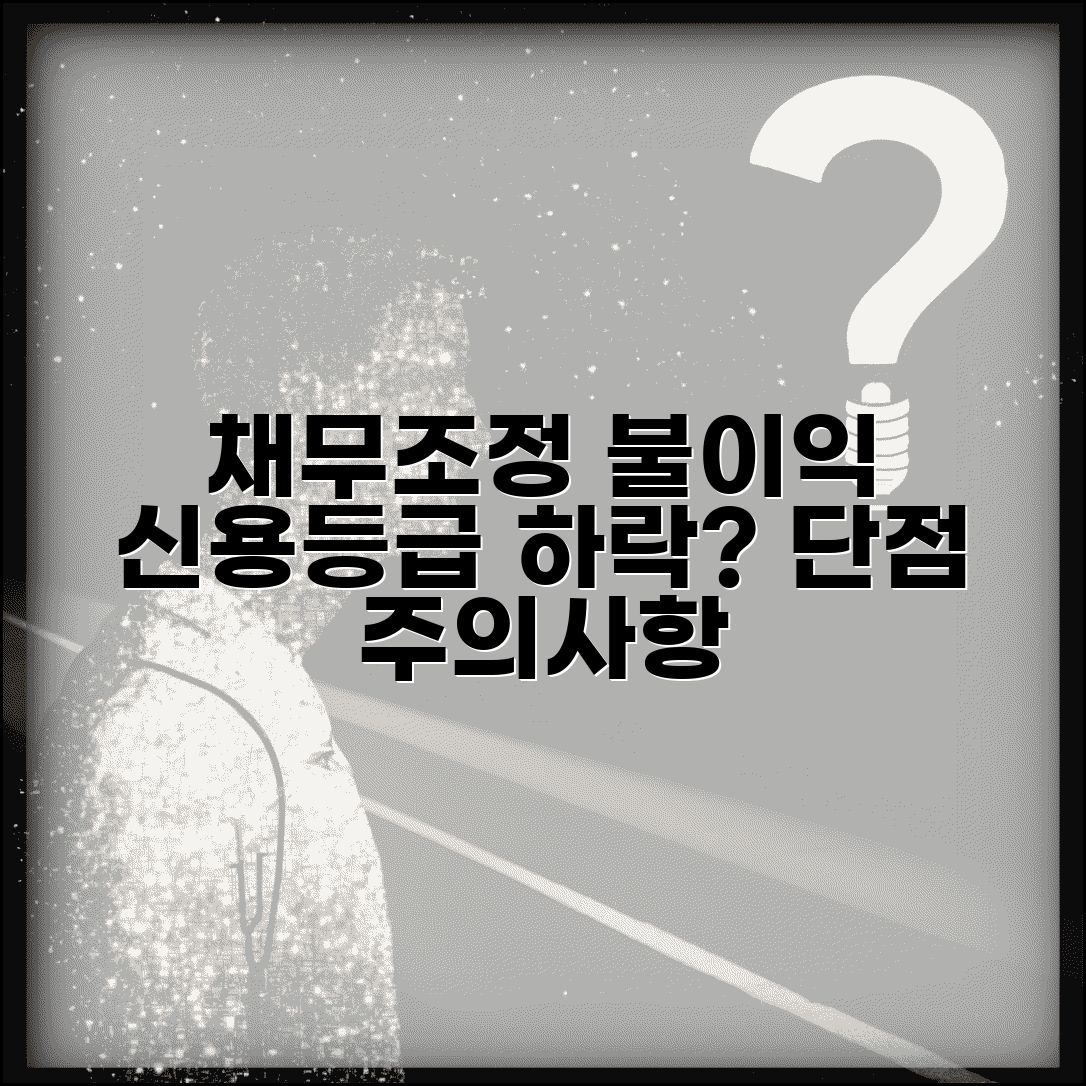 채무조정 불이익 총정리 | 신용등급 영향 | 채무조정 단점 및 주의사항