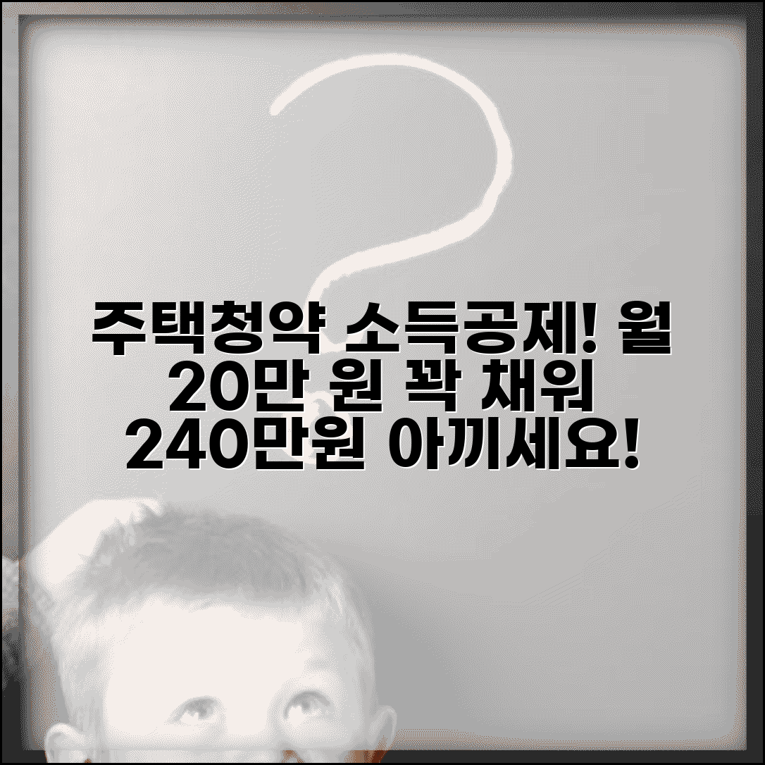 주택청약저축 소득공제 | 청약저축 납입액 연 240만원 소득공제 조건