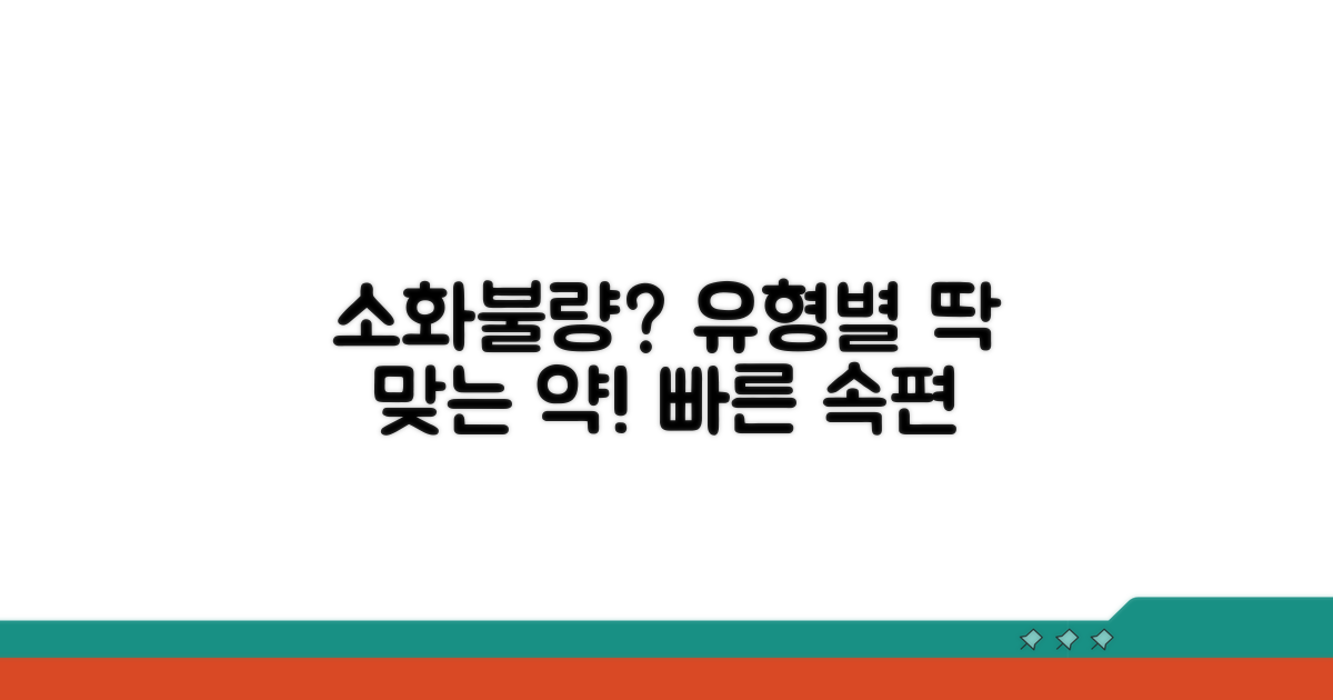 소화불량 유형별 추천 약물 정보