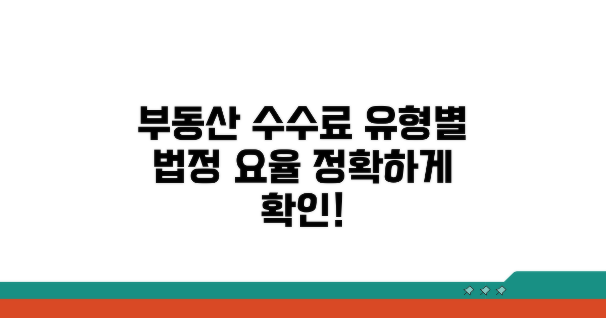 부동산 유형별 법정 수수료 요율