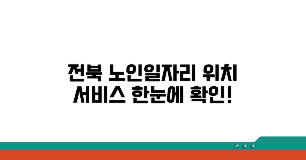 전북 노인일자리센터 위치와 주요 서비스