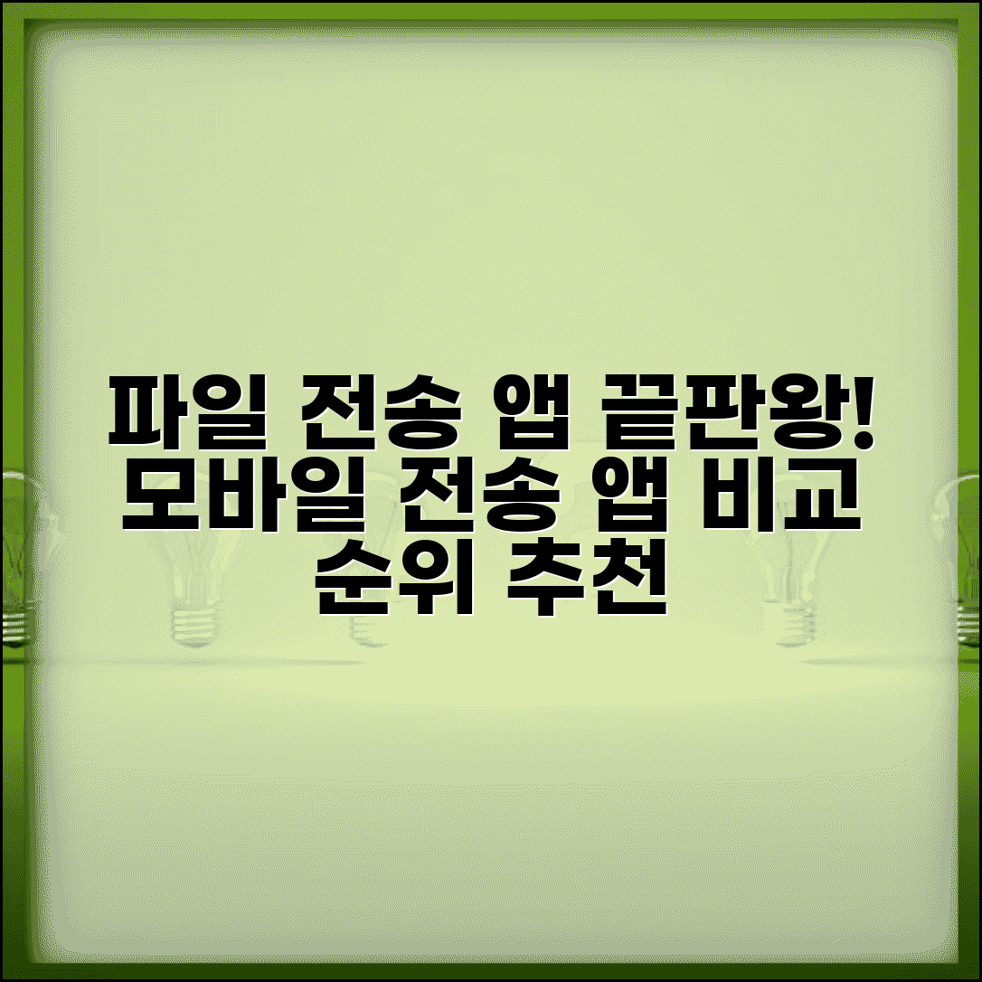 파일 전송 어플 순위 | 모바일 파일전송 앱 비교 추천