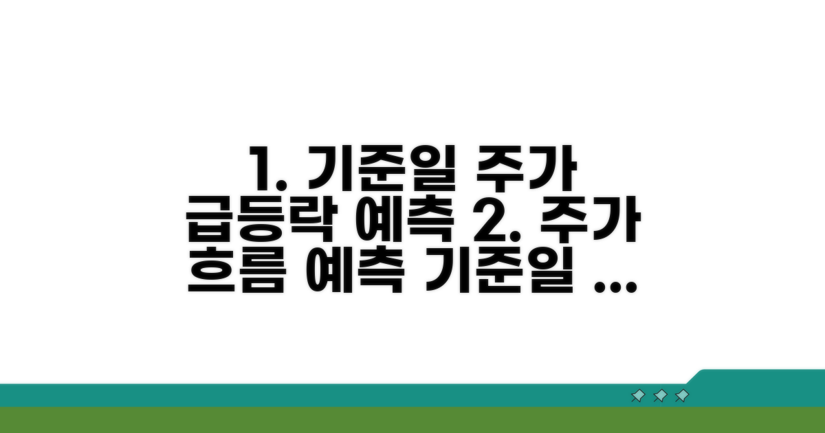 기준일 전후 주가 흐름 예측