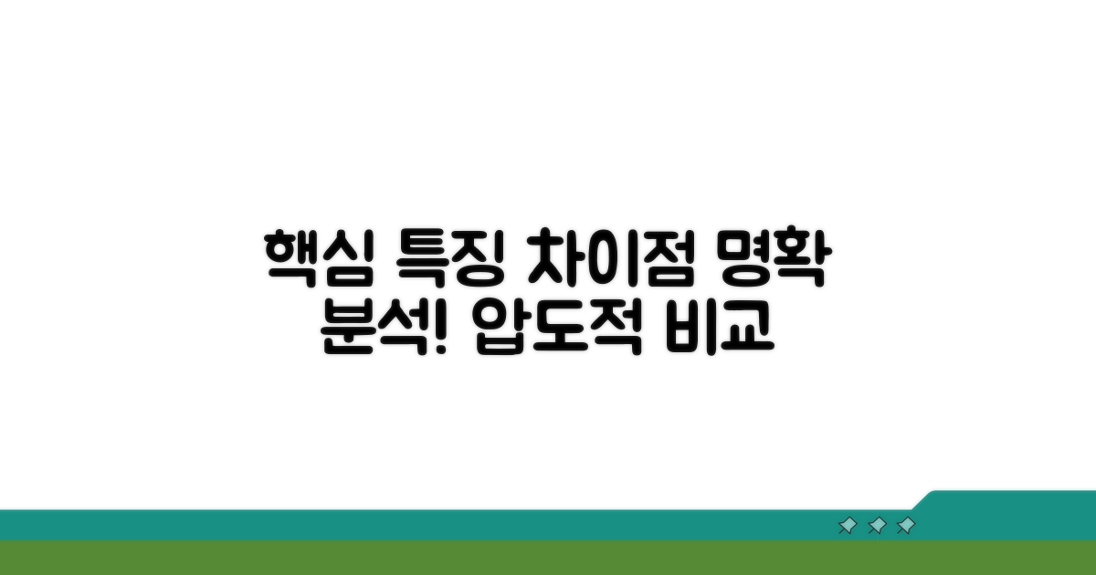 주요 특징과 차별점 분석