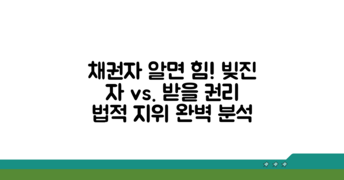 채권자 뜻과 법적 지위