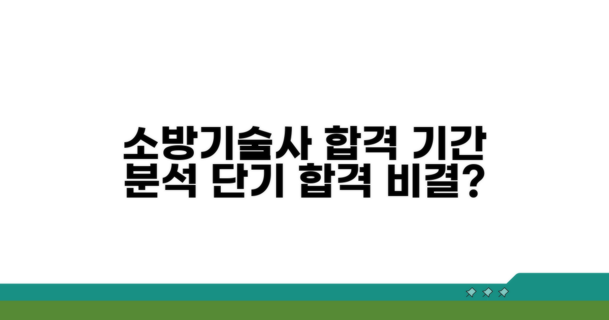 소방기술사 합격까지 기간 분석