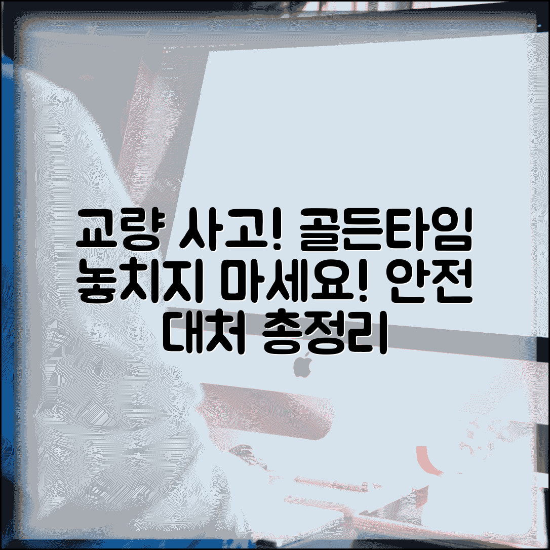 교통사고 다리 위 처리 제한 시간 | 교량 사고 안전 관리 및 대처 방법 총정리