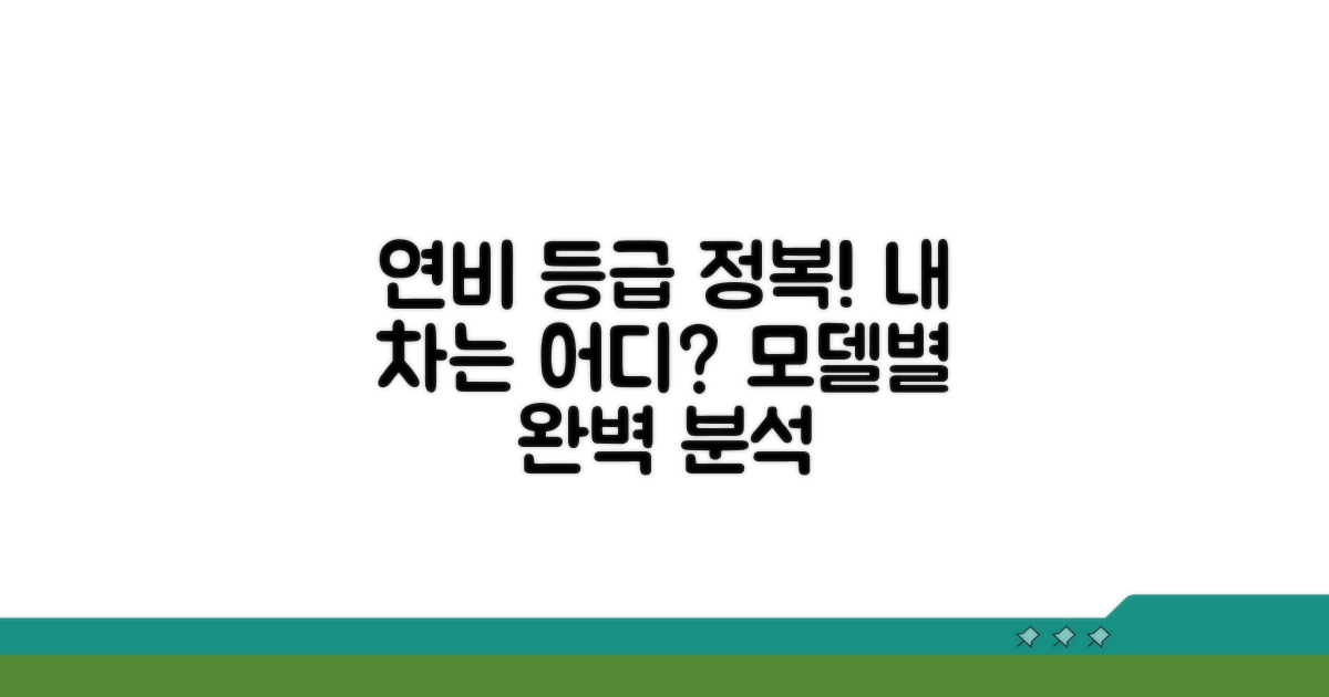 제품별 연비 등급 상세 분석