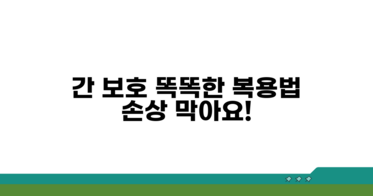 간 손상 막는 똑똑한 복용법