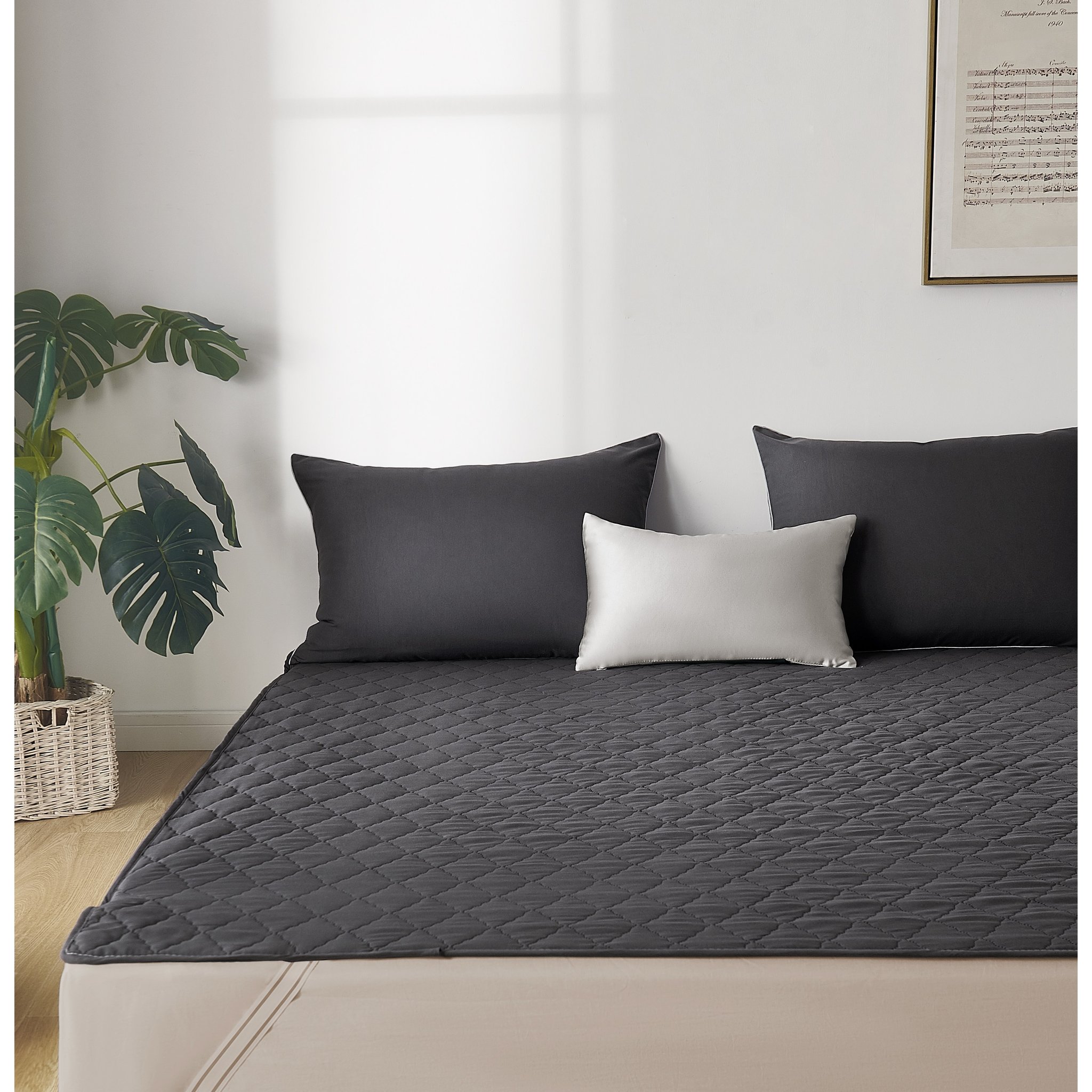 FANOBO 사계절 이불 +패드+베개커버, 그레이 + 베이지할인 상세 이미지 2