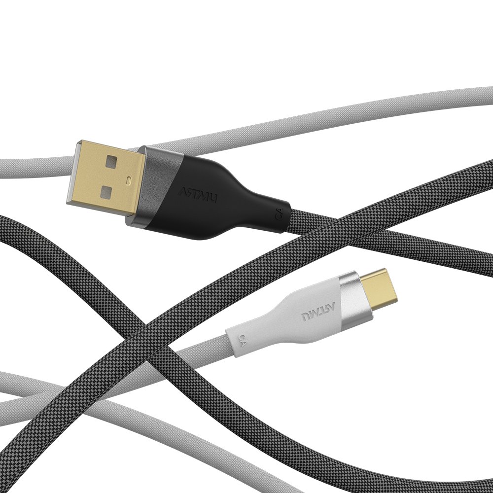 우븐 USB C타입 고속충전 케이블 블랙, 1개, 0.5m 상세 이미지 1