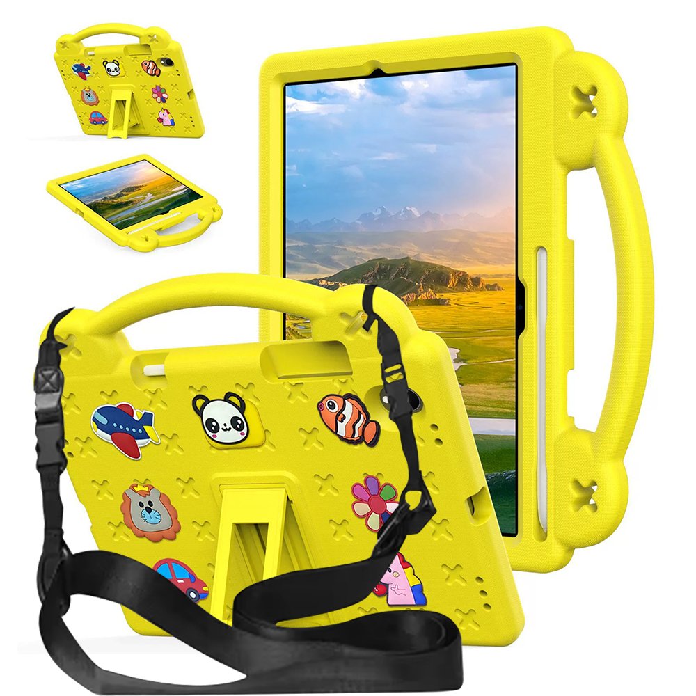 갤럭시탭 S11 케이스 범퍼 유아 키즈 에바폼 애니멀비츠 퍼플, 탭 S11 상세 이미지 1