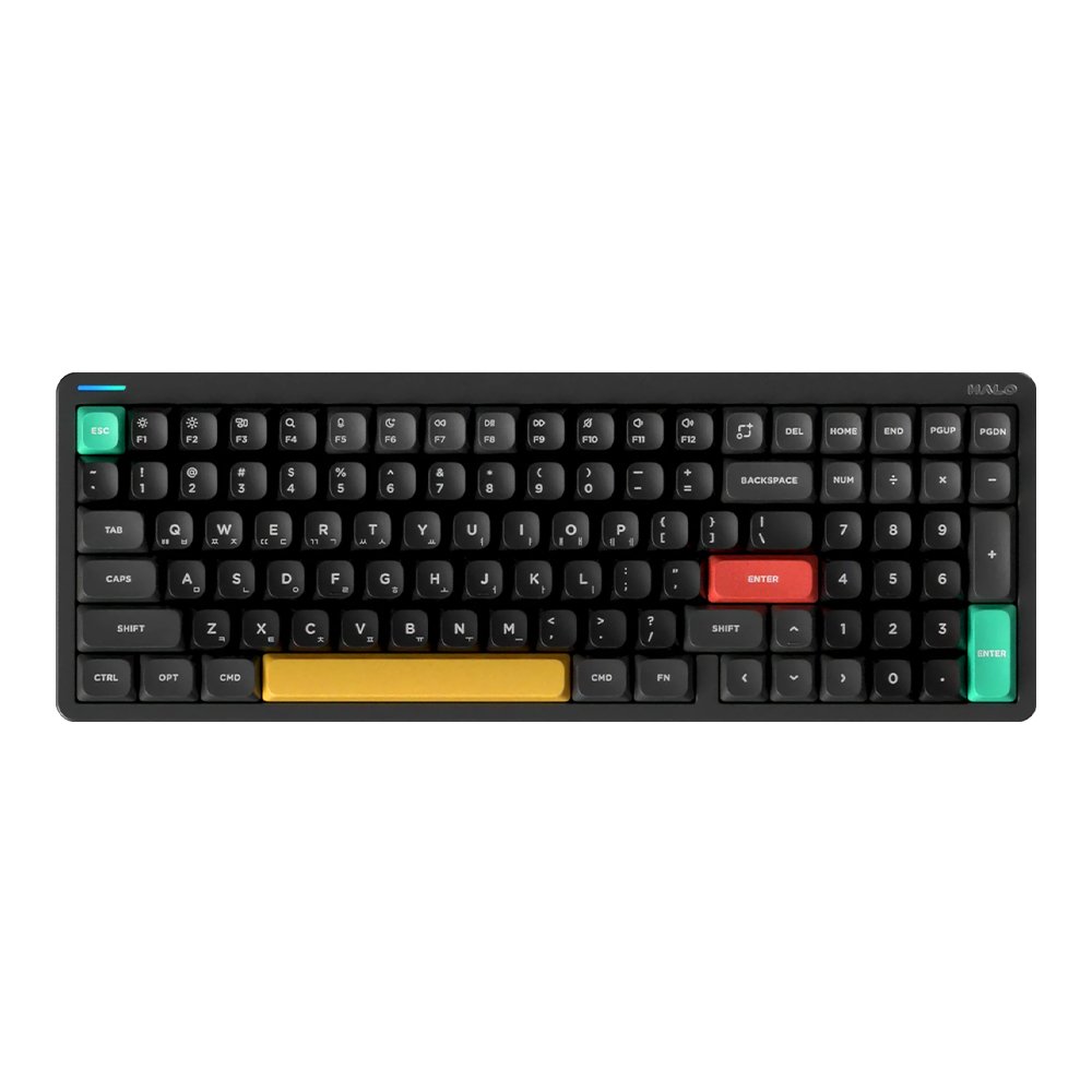 NUPHY Halo96 V2 IO 기계식키보드 한영 각인 옵시디언 블랙, 맥스 적축 상세 이미지 2