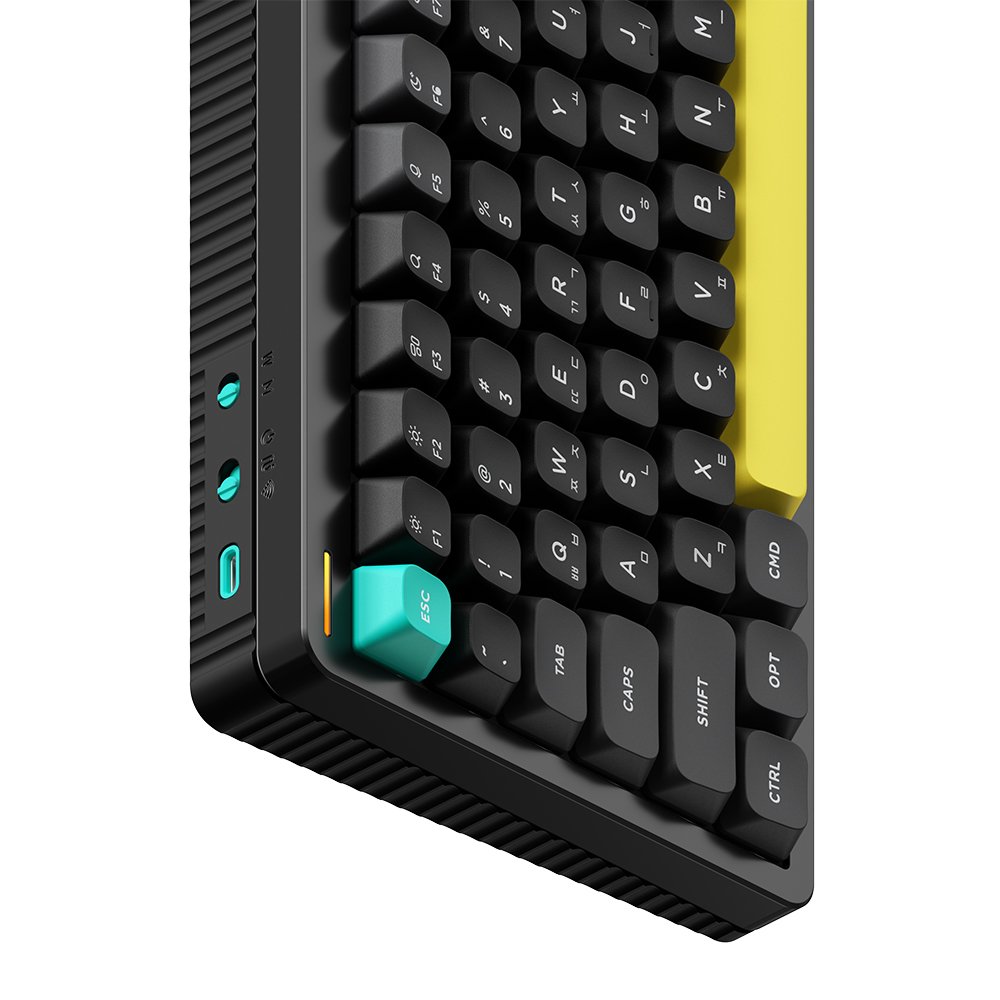 NUPHY Halo96 V2 IO 기계식키보드 한영 각인 옵시디언 블랙, 맥스 적축 상세 이미지 2