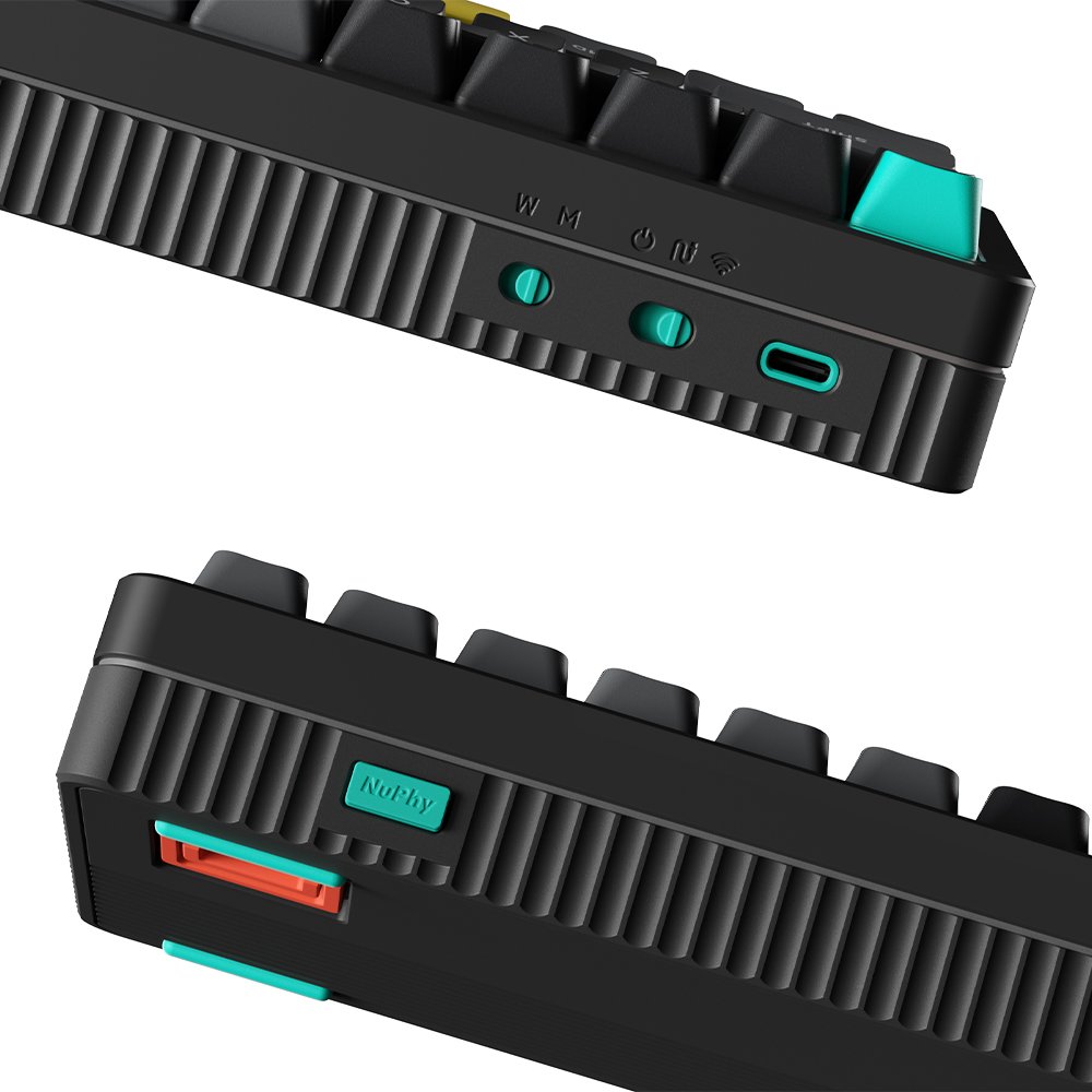 NUPHY Halo96 V2 IO 기계식키보드 한영 각인 옵시디언 블랙, 맥스 적축 상세 이미지 2