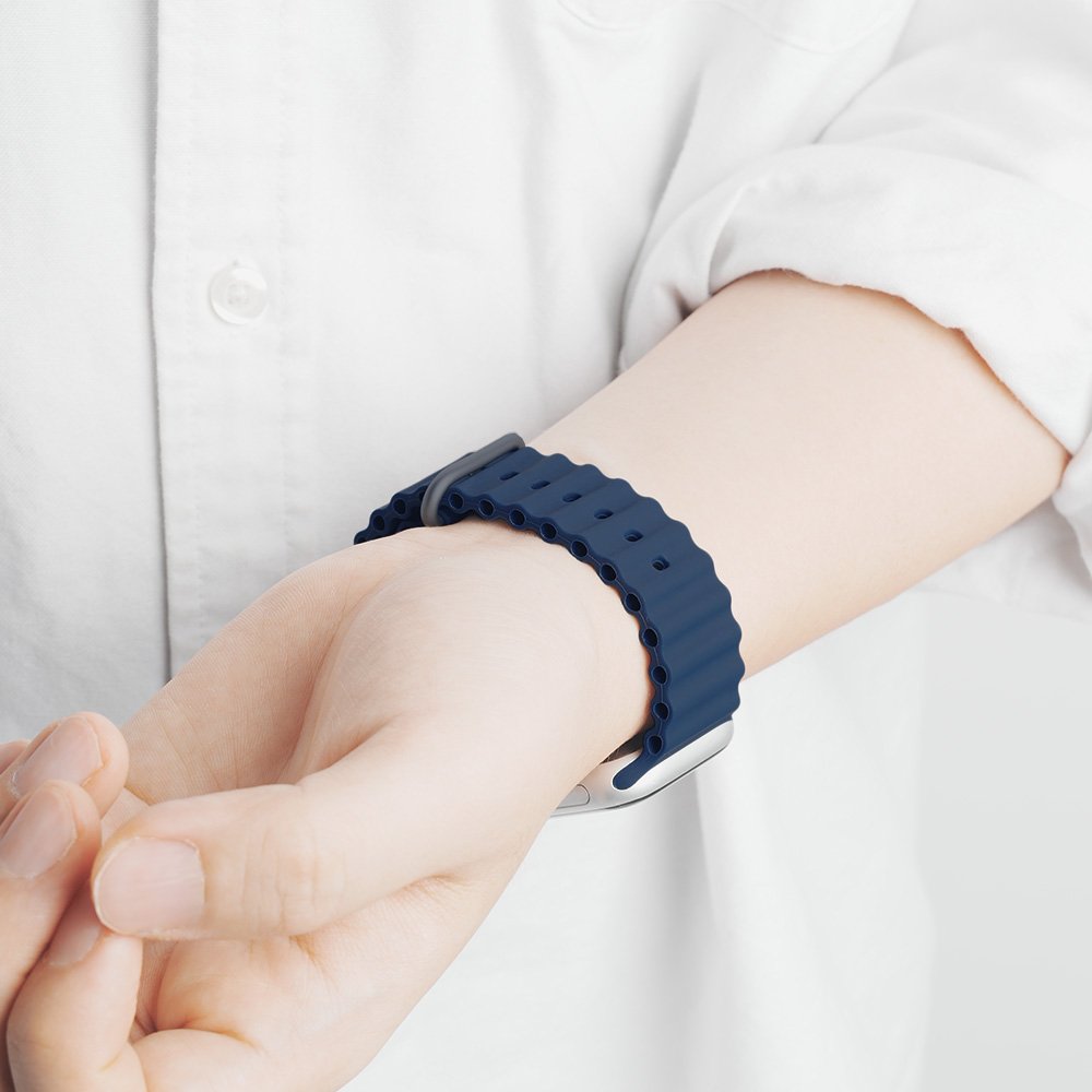 애플워치 9 8 7 SE 울트라 오션 밴드 스트랩 수영 스포츠 스트랩 상세 이미지 1