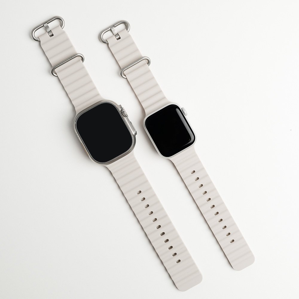 애플워치 9 8 7 SE 울트라 오션 밴드 스트랩 수영 스포츠 스트랩 상세 이미지 1