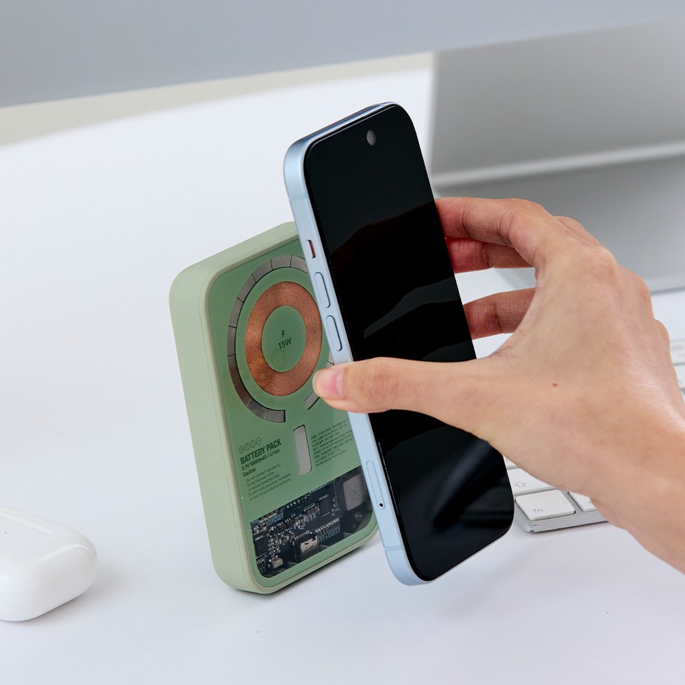 1+1 슈틸루스터 퀵차지 슬림핏 고속 맥세이프 보조배터리 10000mAh 상세 이미지 2