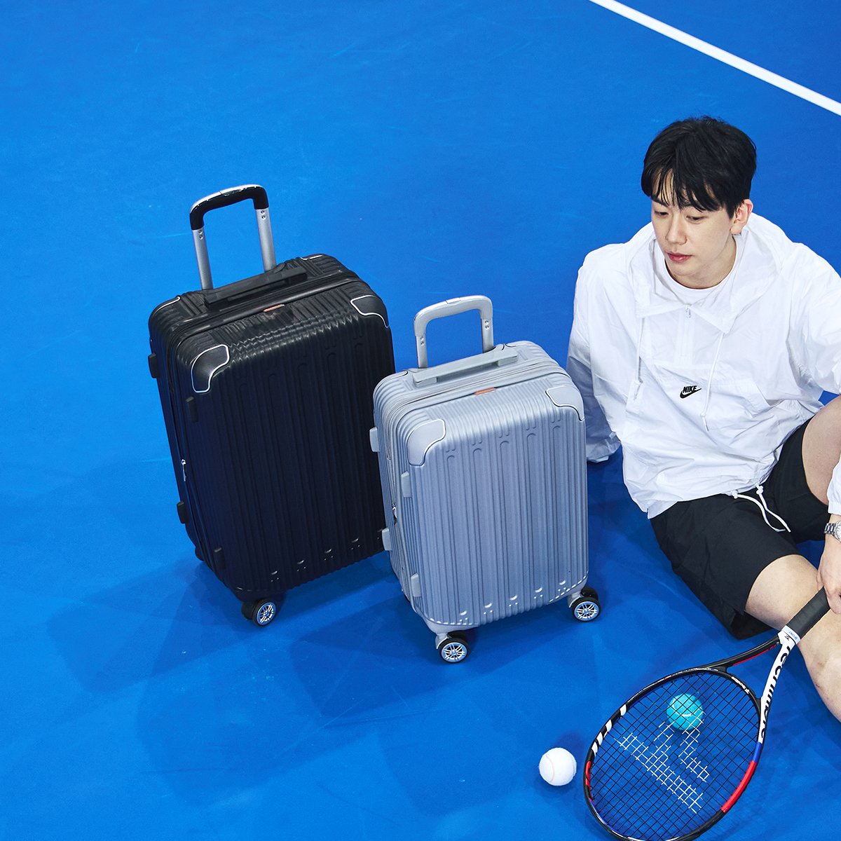 본드 57cm 여행용캐리어 기내용 작은가벼운 기내반입사이즈 신혼여행가방 연예인러기지트롤리 상세 이미지 1