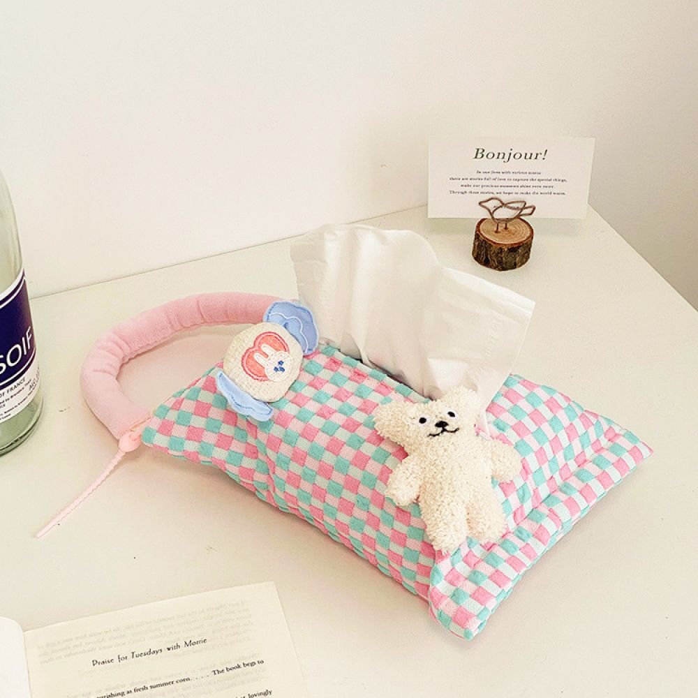 차량용 휴지걸이 자동차 휴대용 티슈홀더 차꾸미기 파우치 티슈 휴지 케이스 상세 이미지 1